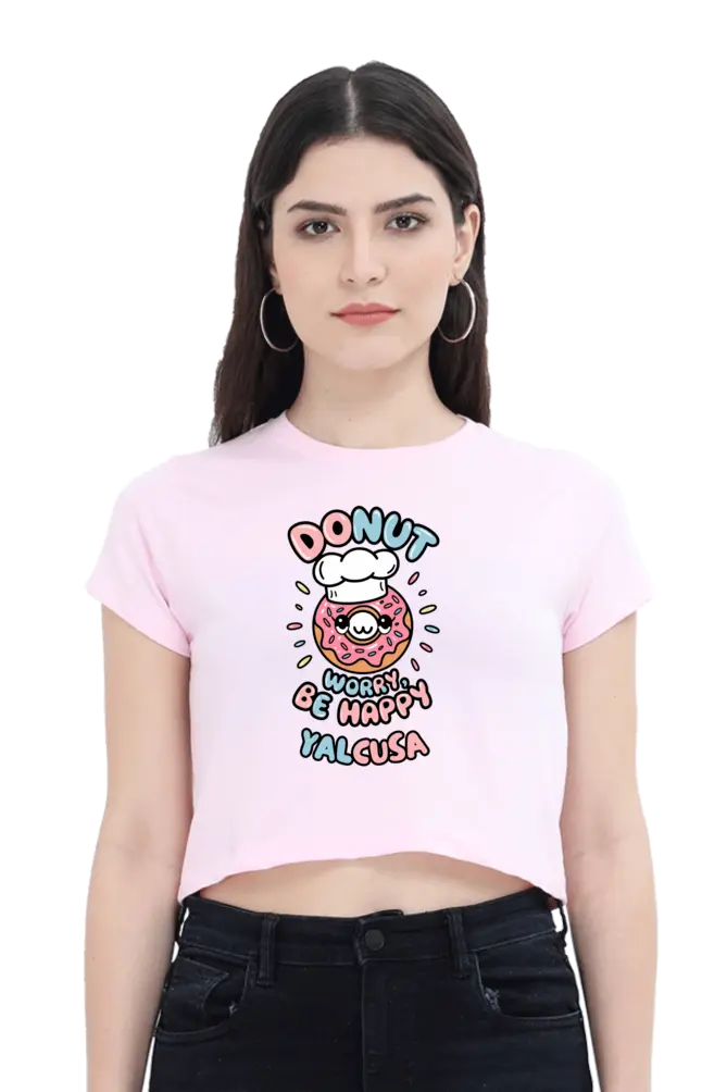 Don't Worry Be Happy Crop Top