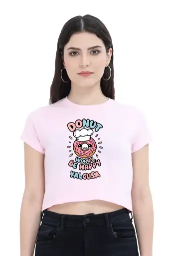 Don't Worry Be Happy Crop Top